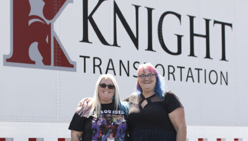 Demand for women in trucking - Female truck drivers at Knight Transportation