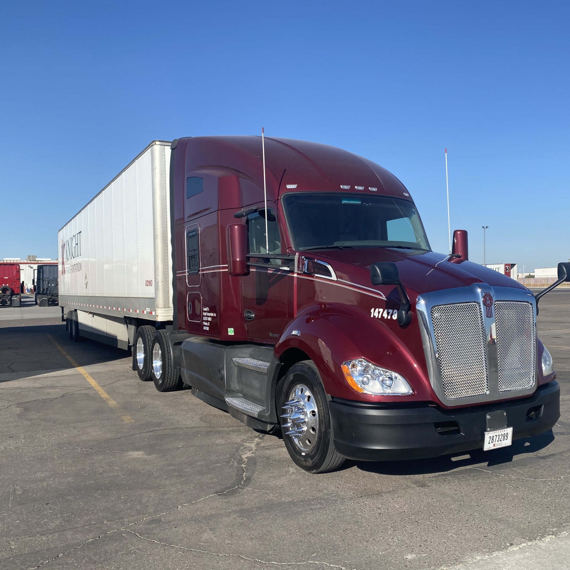 Knight Transportation tractor-trailer in Indiana