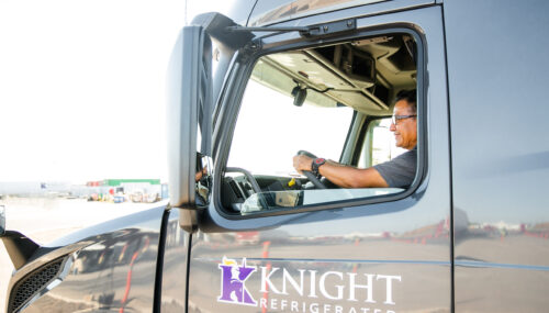 Knight Refrigerated truck driver