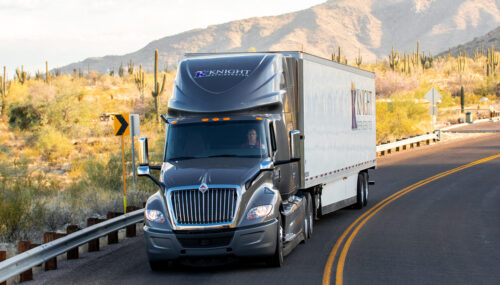 Knight Transportation Refrigerated Truck Driving