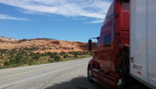 Knight Transportation truck on the road