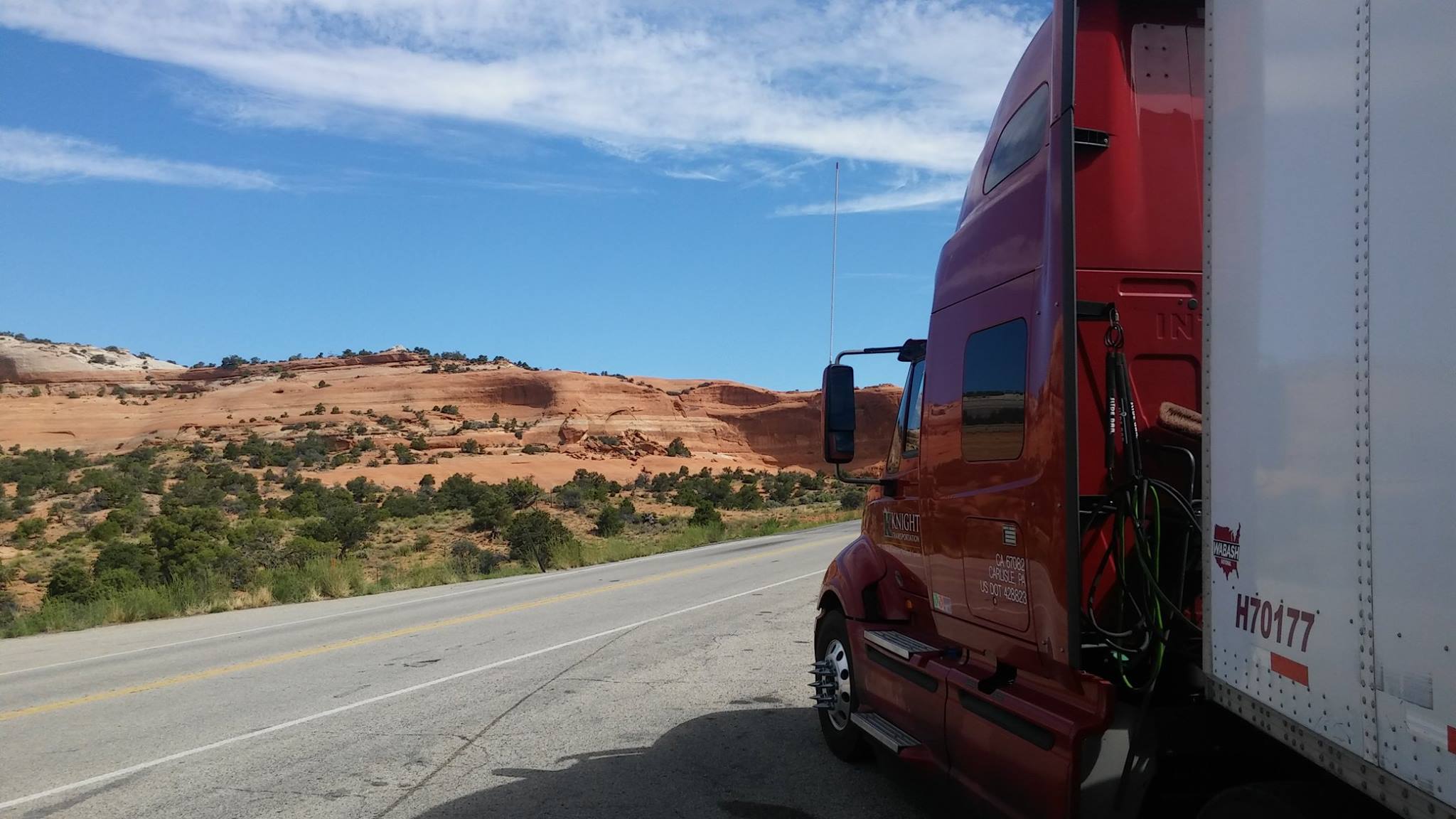 Knight Transportation truck on the road